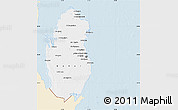 Classic Style Map of Qatar, single color outside