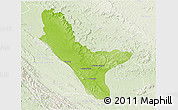 Physical 3D Map of Loudima, lighten