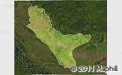 Satellite 3D Map of Loudima, darken
