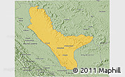 Savanna Style 3D Map of Loudima