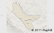Shaded Relief 3D Map of Loudima, lighten