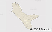 Shaded Relief 3D Map of Loudima, single color outside