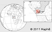 Blank Location Map of Loudima, highlighted country, highlighted parent region