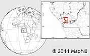 Blank Location Map of Loudima, highlighted parent region