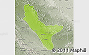 Physical Map of Loudima, semi-desaturated