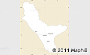 Classic Style Simple Map of Loudima, single color outside