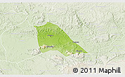 Physical 3D Map of Madingou, lighten
