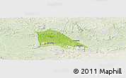 Physical Panoramic Map of Madingou, lighten