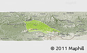 Physical Panoramic Map of Madingou, semi-desaturated