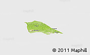Physical Panoramic Map of Madingou, single color outside