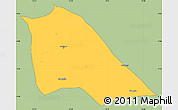 Savanna Style Simple Map of Madingou, single color outside