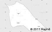 Silver Style Simple Map of Madingou, single color outside
