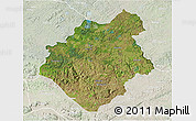 Satellite 3D Map of Mouyondzi, lighten