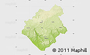 Physical Map of Mouyondzi, single color outside