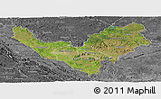 Satellite Panoramic Map of Bouenza, desaturated