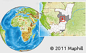 Physical Location Map of Boundji, highlighted country, highlighted parent region