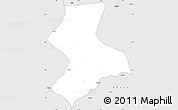 Silver Style Simple Map of Boundji