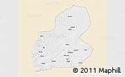 Classic Style 3D Map of Ewo, single color outside