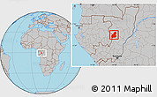 Gray Location Map of Ewo