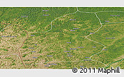 Satellite Panoramic Map of Ewo