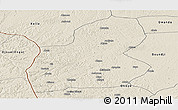 Shaded Relief Panoramic Map of Ewo