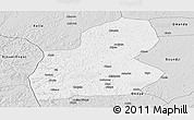 Silver Style Panoramic Map of Ewo