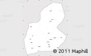 Silver Style Simple Map of Ewo, cropped outside