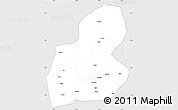 Silver Style Simple Map of Ewo, single color outside