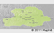 Physical 3D Map of Makoua, desaturated