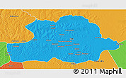 Political 3D Map of Makoua