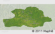 Satellite 3D Map of Makoua, lighten