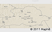 Shaded Relief 3D Map of Makoua