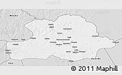 Silver Style 3D Map of Makoua