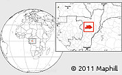 Blank Location Map of Makoua