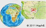 Physical Location Map of Makoua, highlighted parent region
