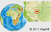Physical Location Map of Makoua