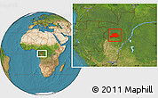Satellite Location Map of Makoua