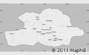 Gray Map of Makoua, single color outside