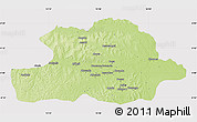 Physical Map of Makoua, cropped outside
