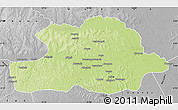 Physical Map of Makoua, desaturated