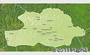 Physical Map of Makoua, satellite outside