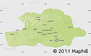 Physical Map of Makoua, single color outside