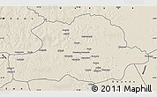 Shaded Relief Map of Makoua