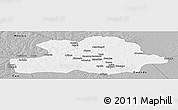 Gray Panoramic Map of Makoua