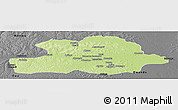 Physical Panoramic Map of Makoua, darken, desaturated
