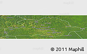 Satellite Panoramic Map of Makoua