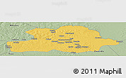 Savanna Style Panoramic Map of Makoua