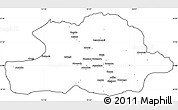 Blank Simple Map of Makoua, cropped outside