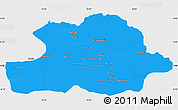 Political Simple Map of Makoua, single color outside