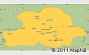 Savanna Style Simple Map of Makoua